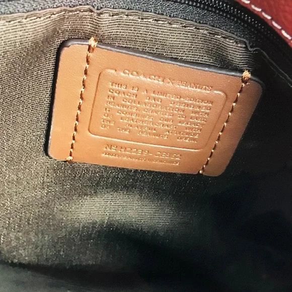 Coach Brown and Red Snoopy Shoulder Bag - Picture 12 of 12